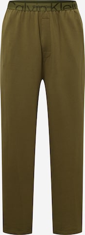 Calvin Klein Underwear Pajama Pants in Green: front