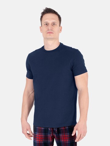 PANTONECLO Shirt 'Pantoneclo Men’s U-Neck Short Sleeve T-Shirt' in Blue