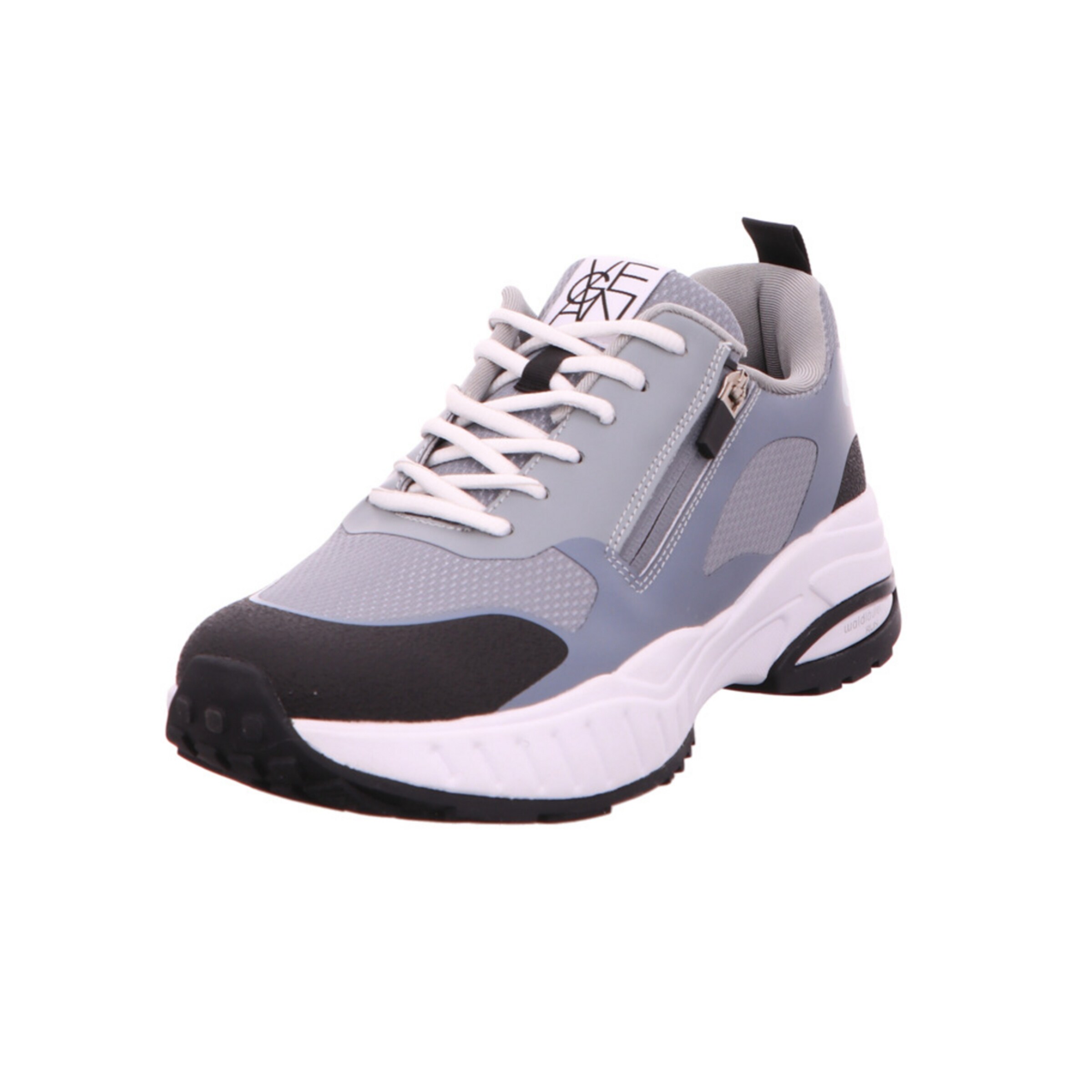 WALDLÄUFER Schnürschuh in Blau: Vorderseite