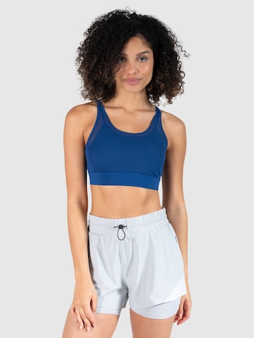 Bustier Soutien-gorge de sport 'Roxy' Smilodox en bleu : devant