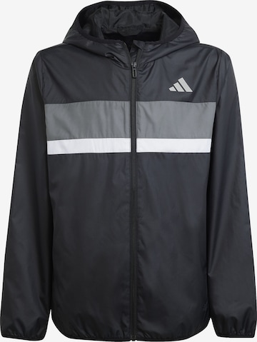 ADIDAS SPORTSWEAR Sportjacke 'Tiberio' in Schwarz: Vorderseite