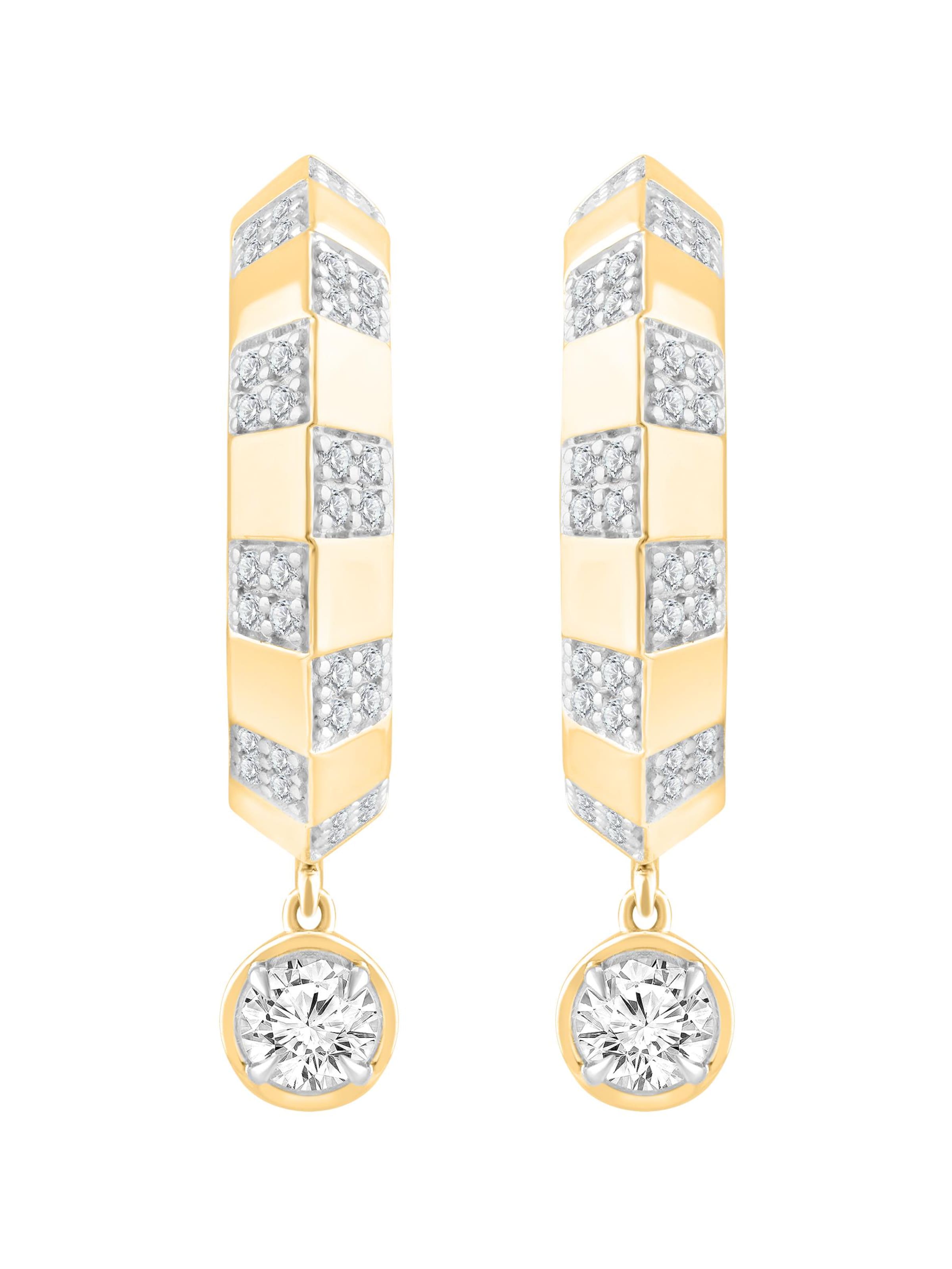 ETHISHER DIAMANTEN Earrings in Yellow: front