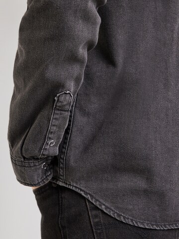 JJ Rebel Regular fit Overhemd 'JREBAUSTIN' in Zwart