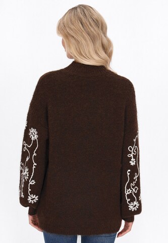 Pull-over usha FESTIVAL en marron