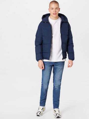 JACK & JONES Winter Jacket in Blue