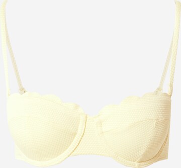 Hunkemöller - Balconette Top de biquíni em amarelo: frente