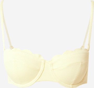 Hunkemöller - Balconet Top de bikini en amarillo: frente