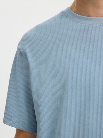T-Shirt 'SLHSpencer' SELECTED en bleu