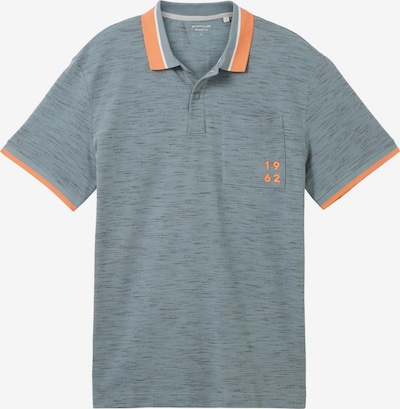 Marškinėliai iš TOM TAILOR, spalva – mėlyna dūmų spalva / tamsiai oranžinė / balta, Prekių apžvalga