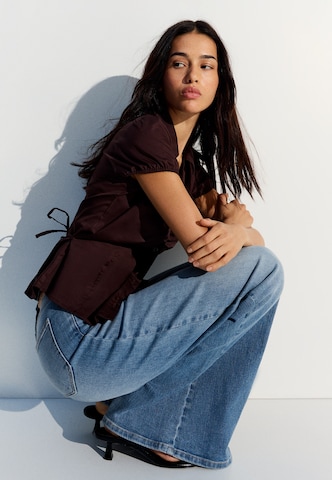 Wide leg Jeans di Bershka in blu