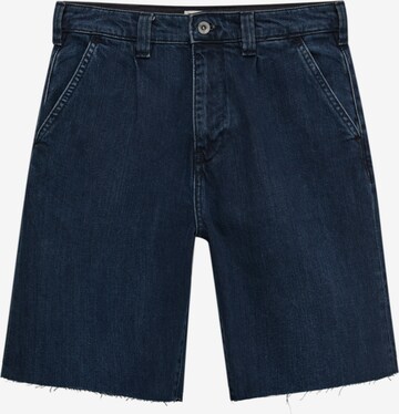 Pull&Bear Pleated Jeans in Blue: front