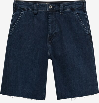 Pantaloni cu cute Pull&Bear pe albastru închis, Vizualizare produs