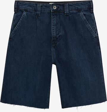 Wide Leg Jean à pince Pull&Bear en bleu : devant