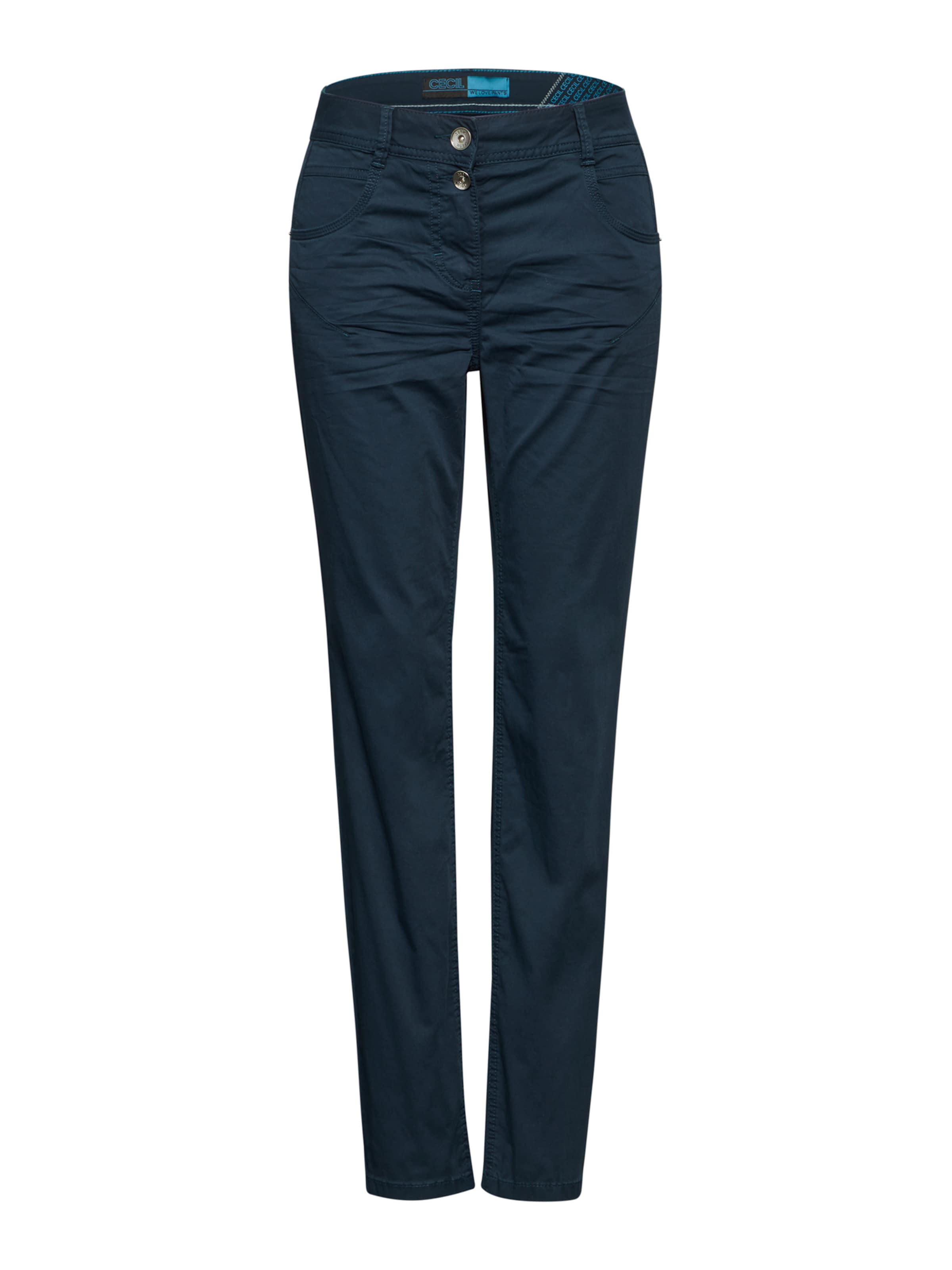 CECIL Regular Trousers 'Scarlett' in Blue: front