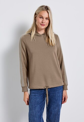 STREET ONE Sweatshirt in Braun: Vorderseite