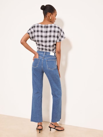 Lipsy Широкий Джинсы в Синий