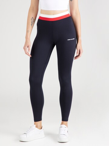 TOMMY HILFIGER Skinny Workout Pants in Blue: front