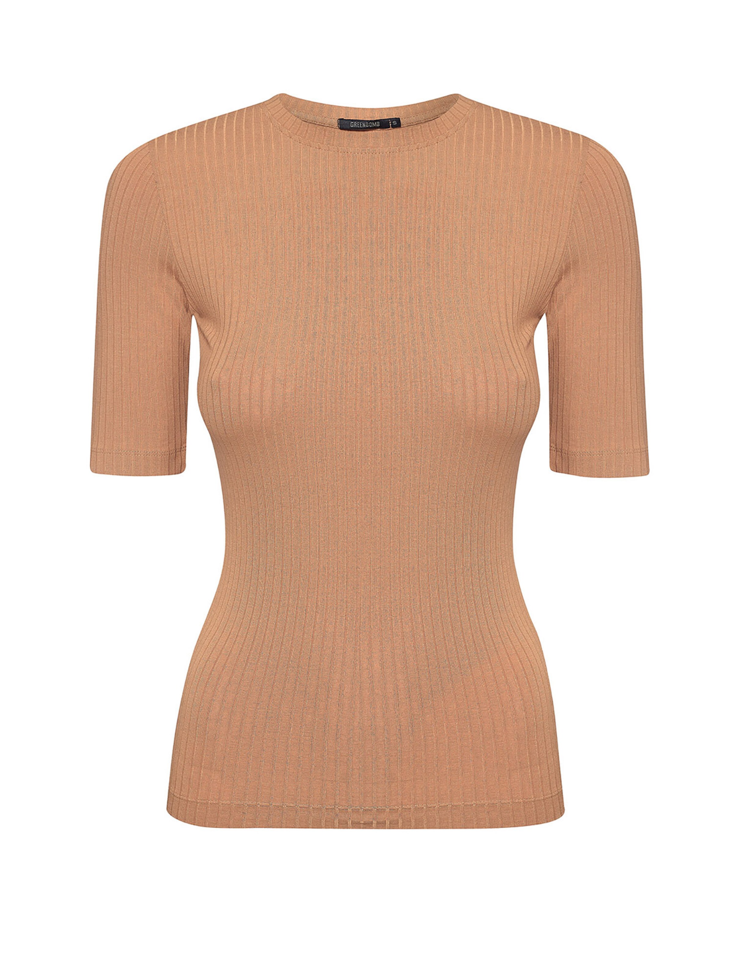 GREENBOMB Shirt in Brown: front