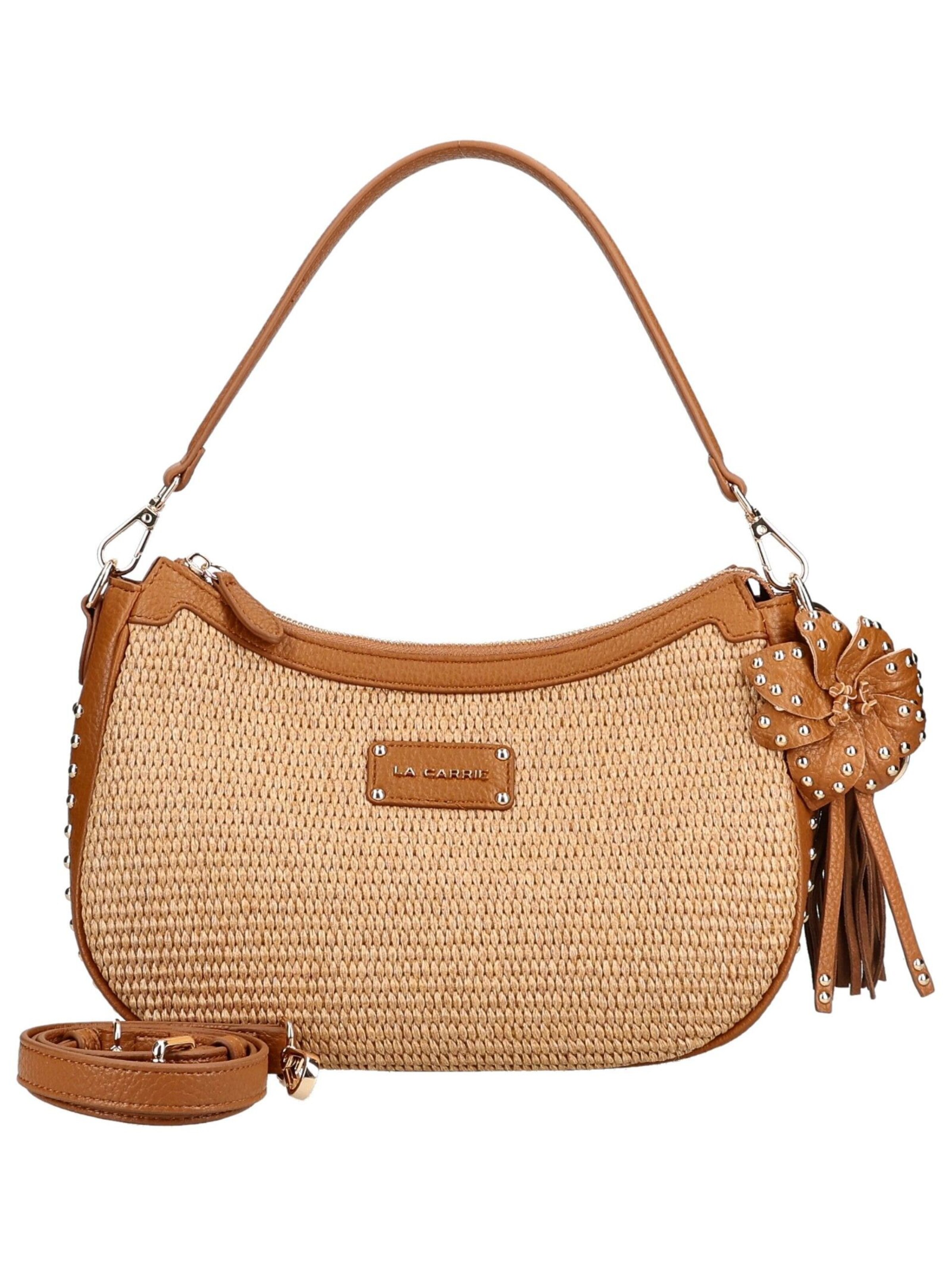 La Carrie Handbag in Brown: front