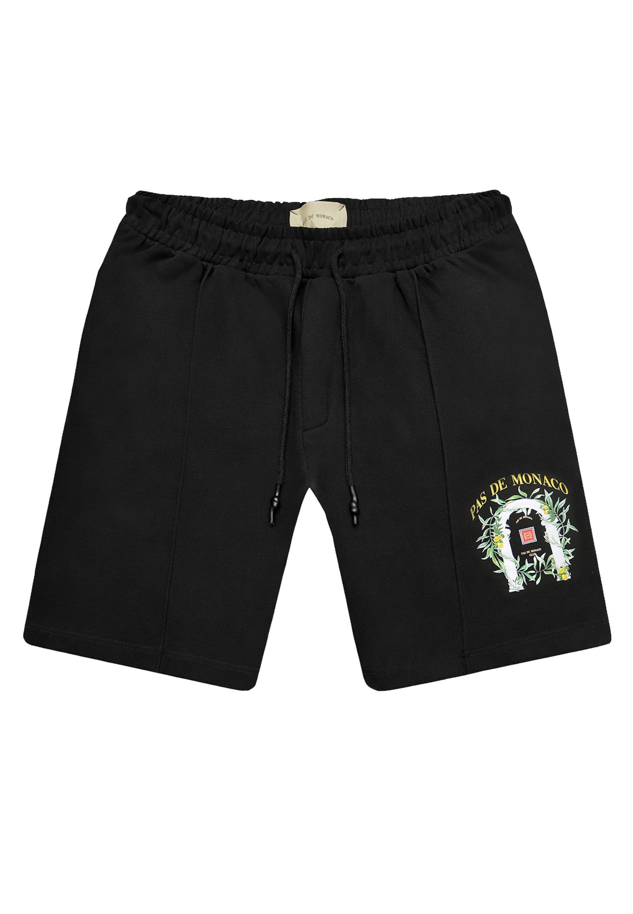 Pas De Monaco Loose fit Pants 'Cascade' in Black: front