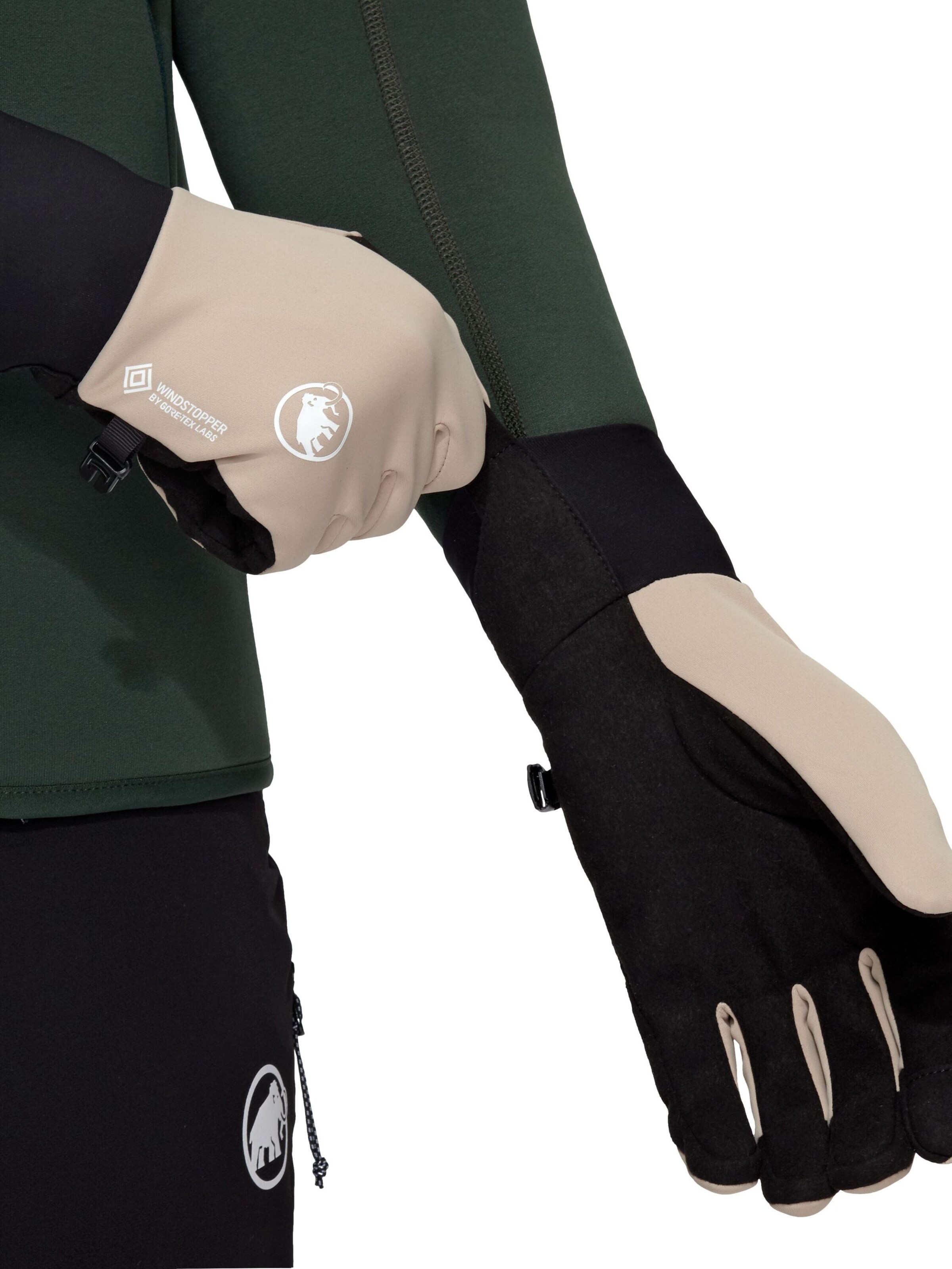 MAMMUT Athletic Gloves 'Astro' in Beige
