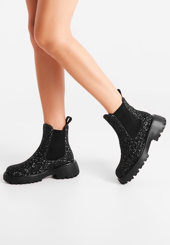 Boots 'Aya Glitter' WODEN en noir