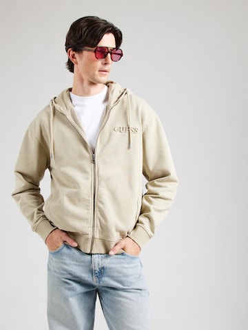 GUESS Демисезонная куртка 'DAVIS' в Серый