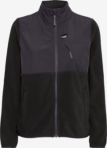North Bend - Chaqueta polar 'Delia' en negro: frente