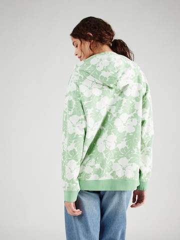 ROXY Sweatshirt 'THAT GIRL BEAUTIFUL' in Green