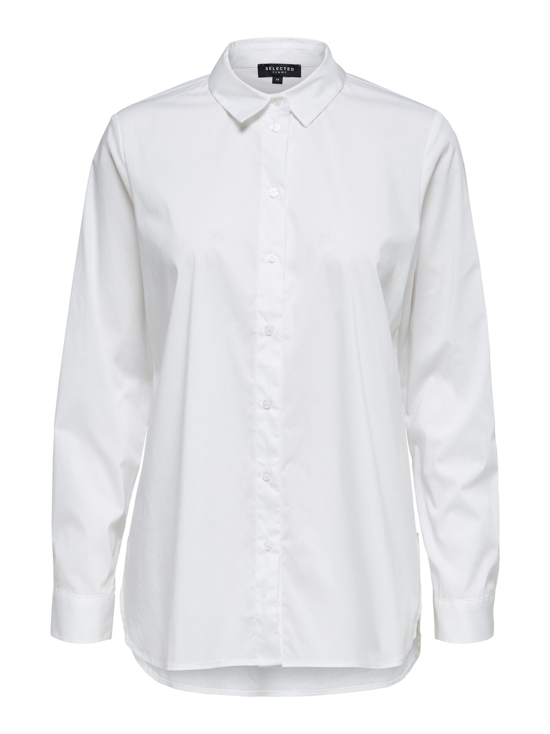 Donna Abbigliamento SELECTED FEMME Camicia da donna Fori in Bianco 