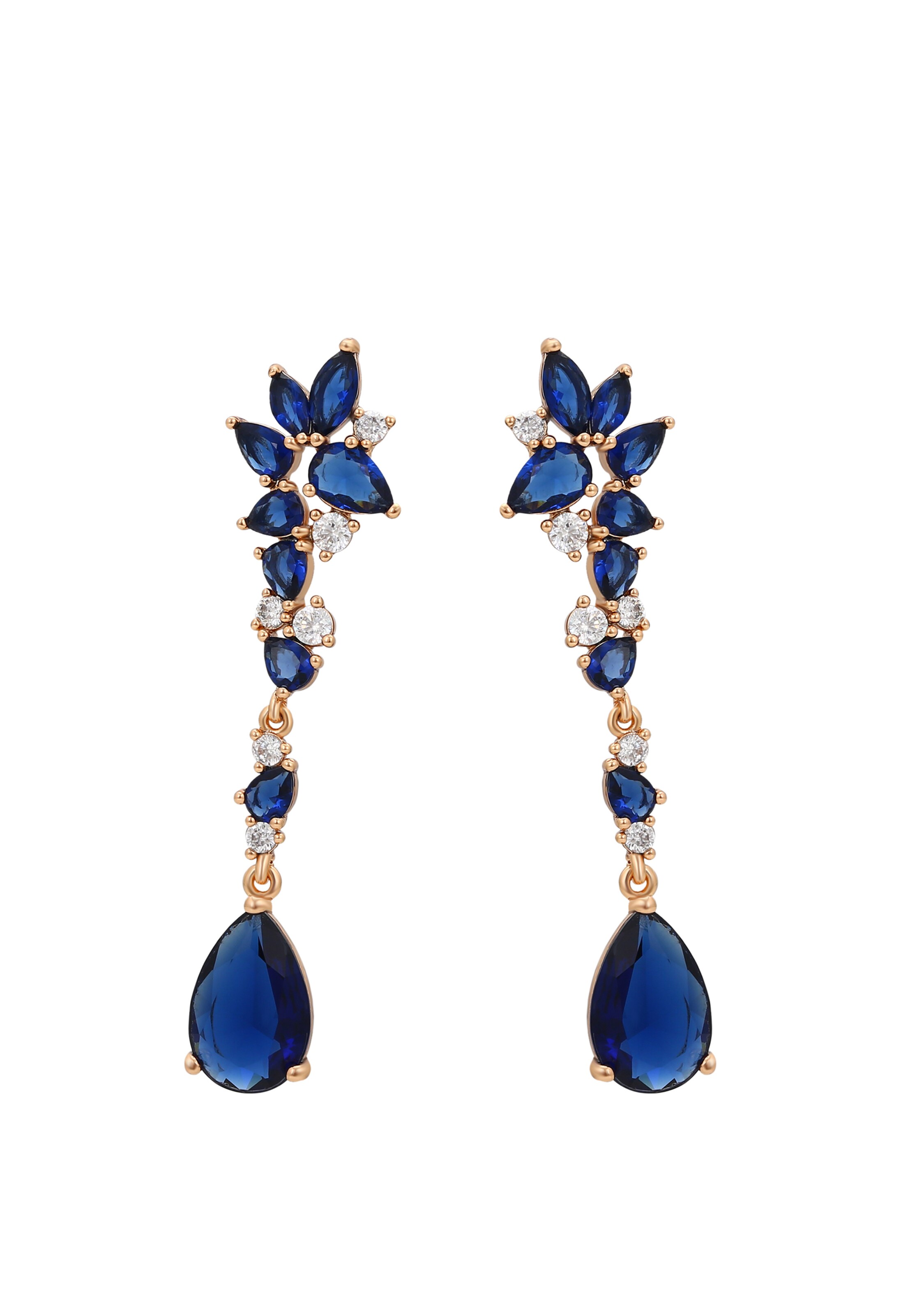 faina - Pendientes en azul: frente