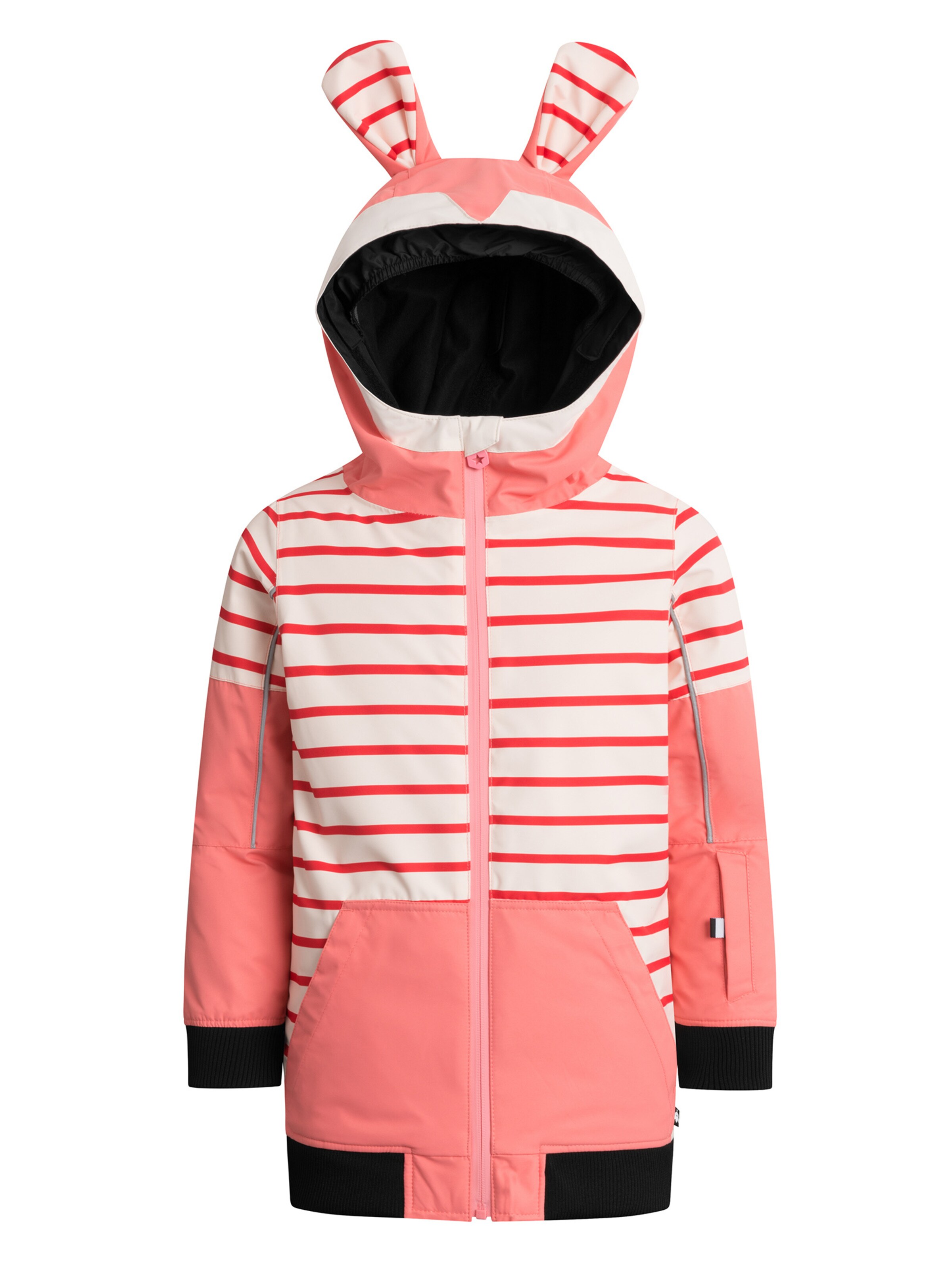 WeeDo Winter jacket 'Bunnydo Hase' in Pink: front