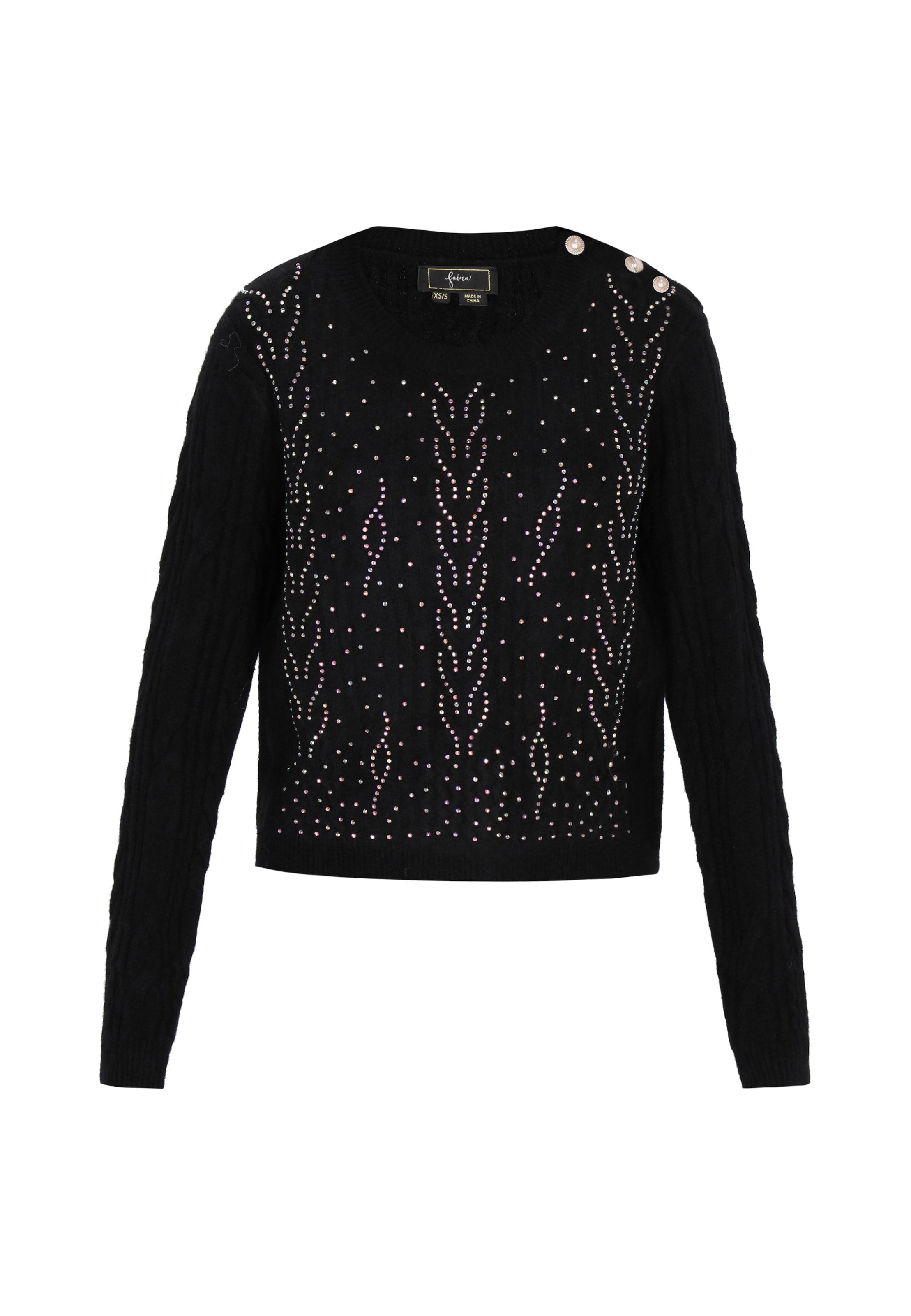 faina - Pullover em preto: frente