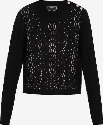 faina - Pullover em preto: frente