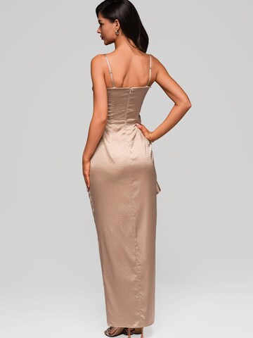 Ombre Evening dress in Beige