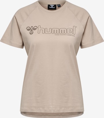 Hummel Functioneel shirt in Beige: voorkant