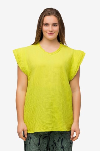 Ulla Popken Blouse in Geel: voorkant