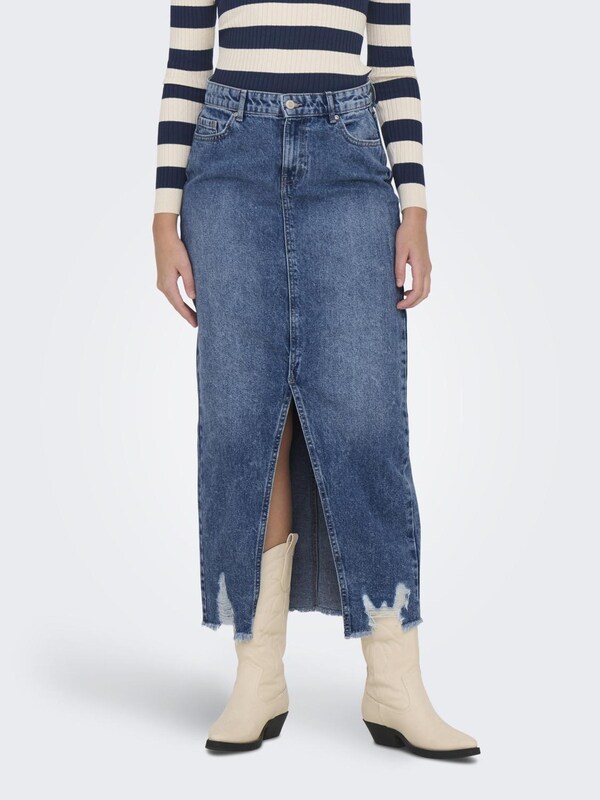 ONLY Skirt 'Emma' in Blue Denim
