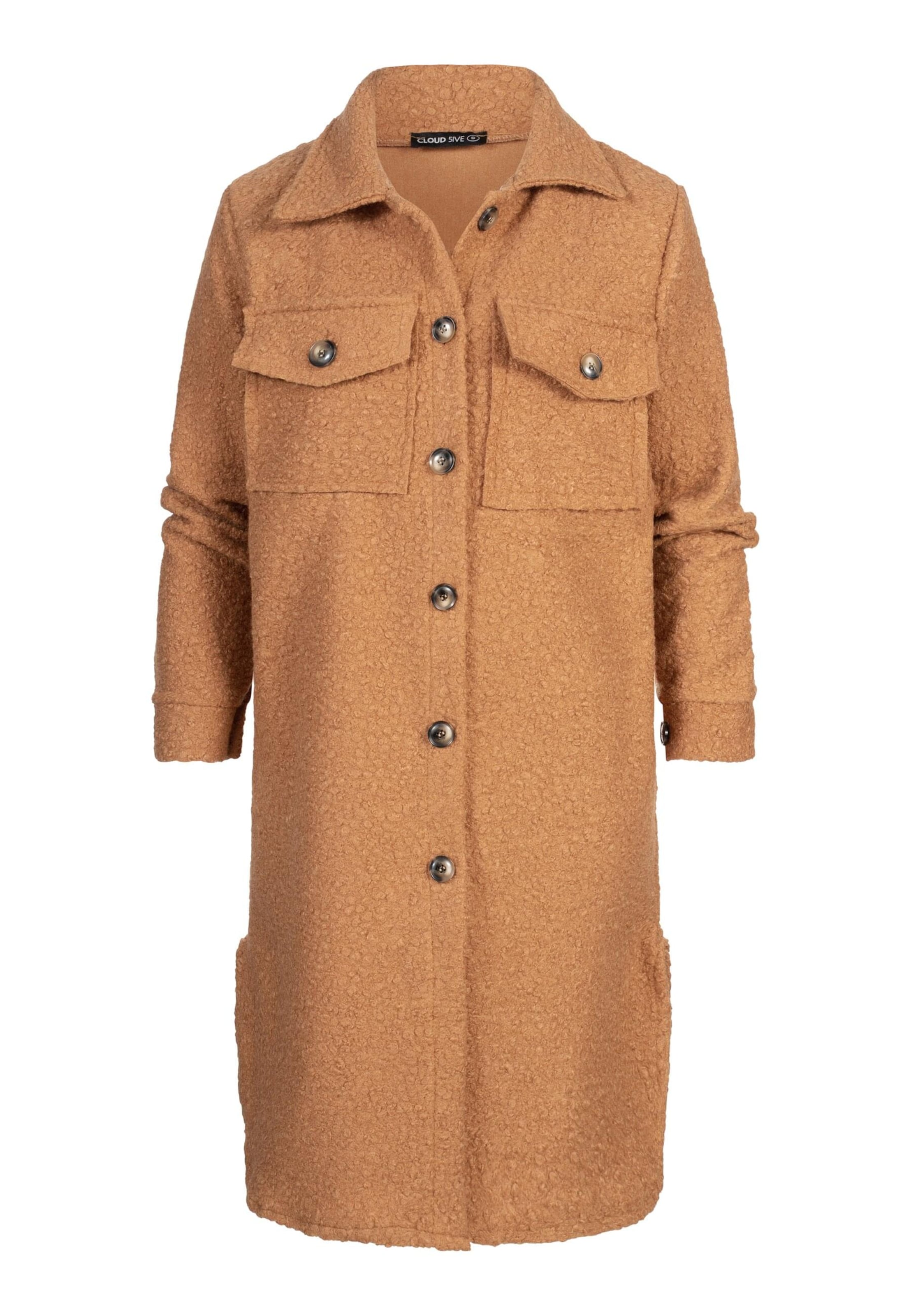 Cappotto di mezza stagione di Cloud5ive in marrone: frontale