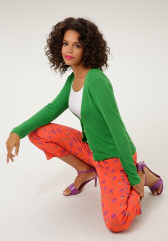 Aniston CASUAL Knit Cardigan in Green