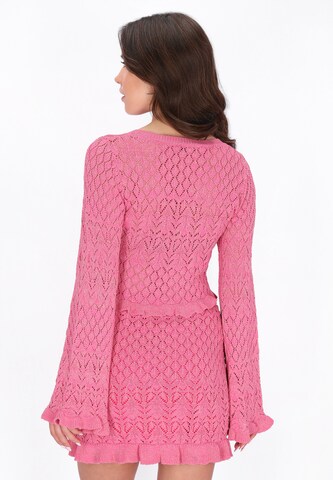 faina - Pullover 'Festive' em rosa
