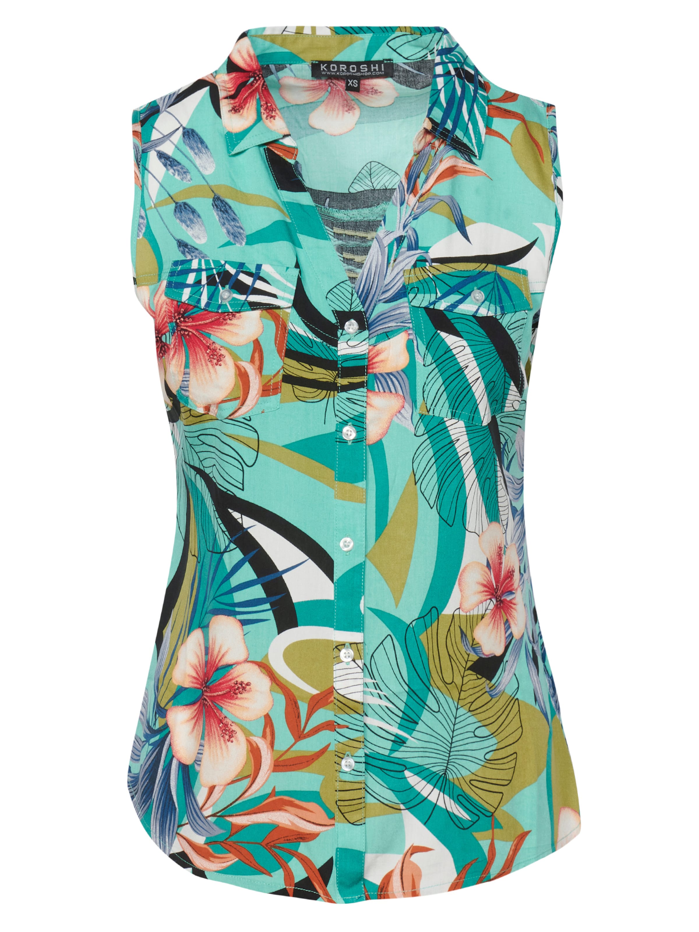 KOROSHI Блуза в синьо: отпред