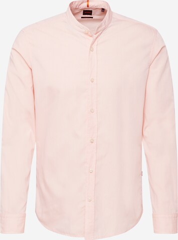 BOSS Button Up Shirt 'Race' in Orange: front