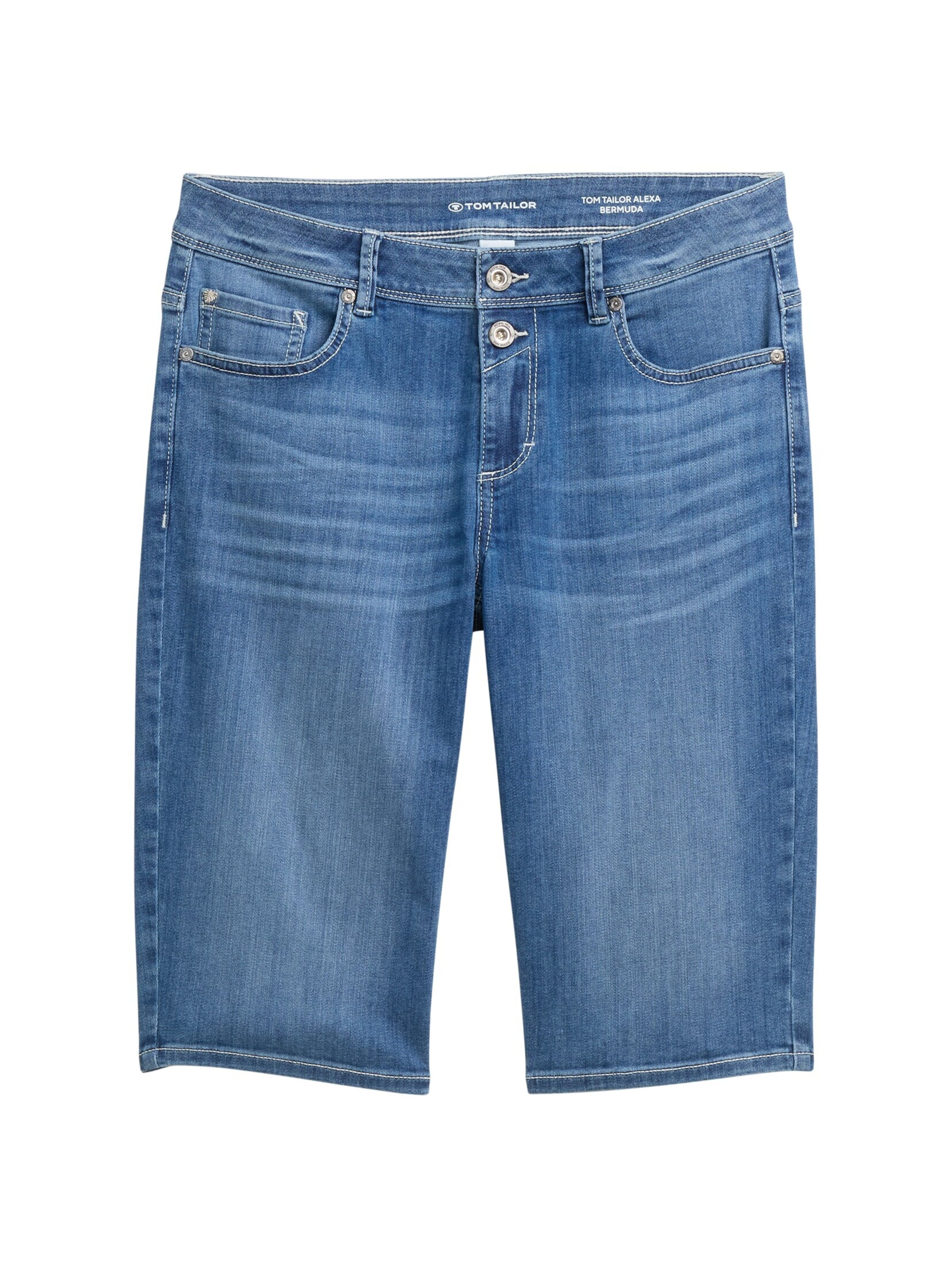 TOM TAILOR Slimfit Shorts 'Alexa' in Blau: Vorderseite
