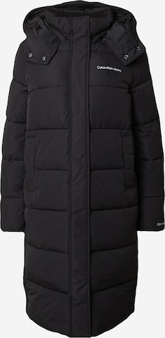 Calvin Klein Jeans Χειμερινό παλτό σε μαύρο: μπροστά