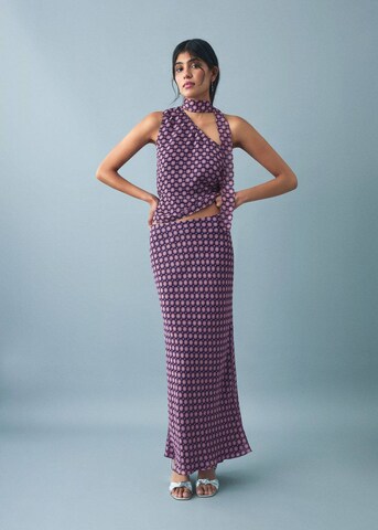 MANGO TEEN Skirt 'Chiffy' in Purple