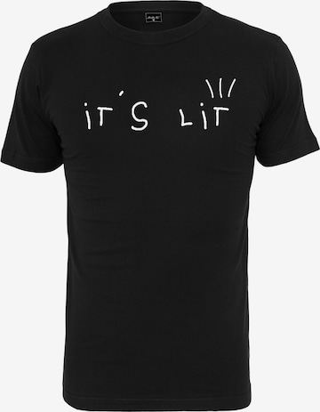 Mister Tee Тениска 'It´s Lit' в черно: отпред