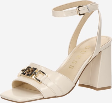 Sandale cu baretă 'Grato' de la GUESS pe bej: față