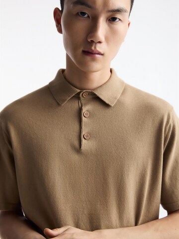 Pull&Bear Poloshirt in Braun