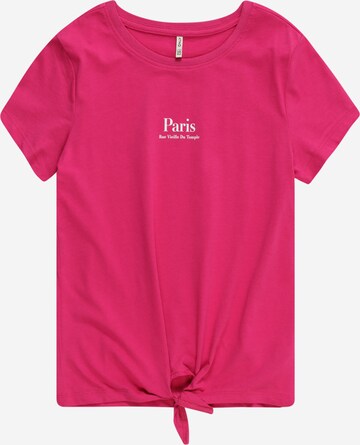 T-Shirt 'SARA' KIDS ONLY en rose : devant